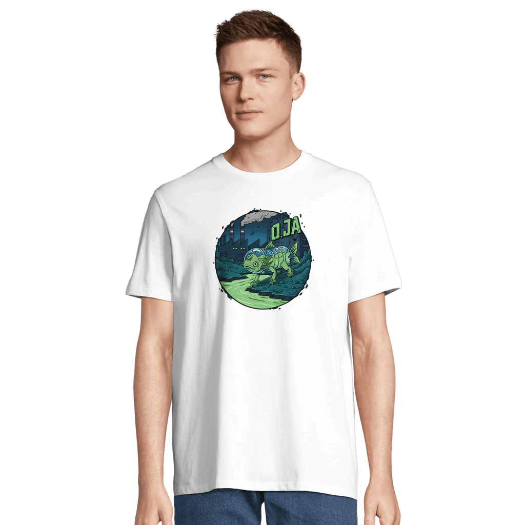 Eco - Friendly Skateboard Fish Mutant T-Shirt – Sustainable Organic Cotton Tee - O.J.A BOARD