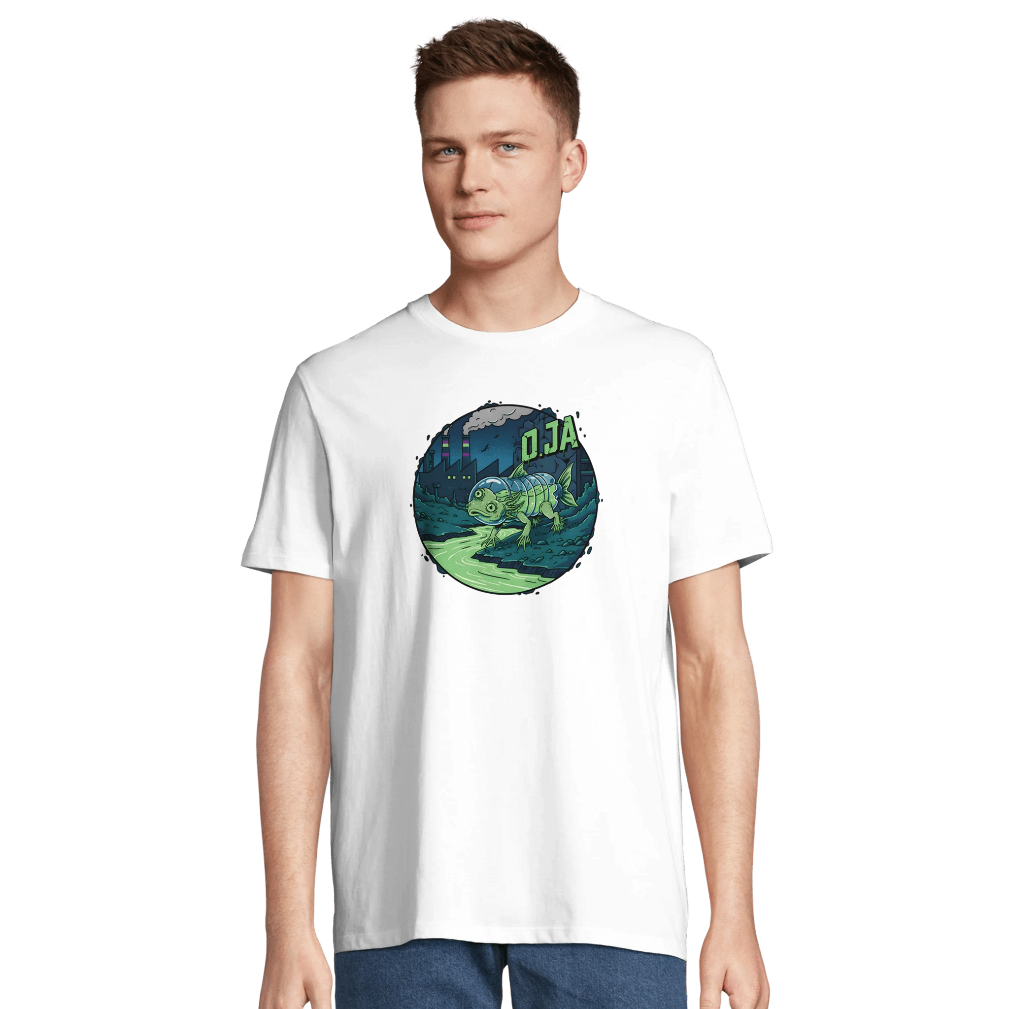 Eco - Friendly Skateboard Fish Mutant T-Shirt – Sustainable Organic Cotton Tee - O.J.A BOARD