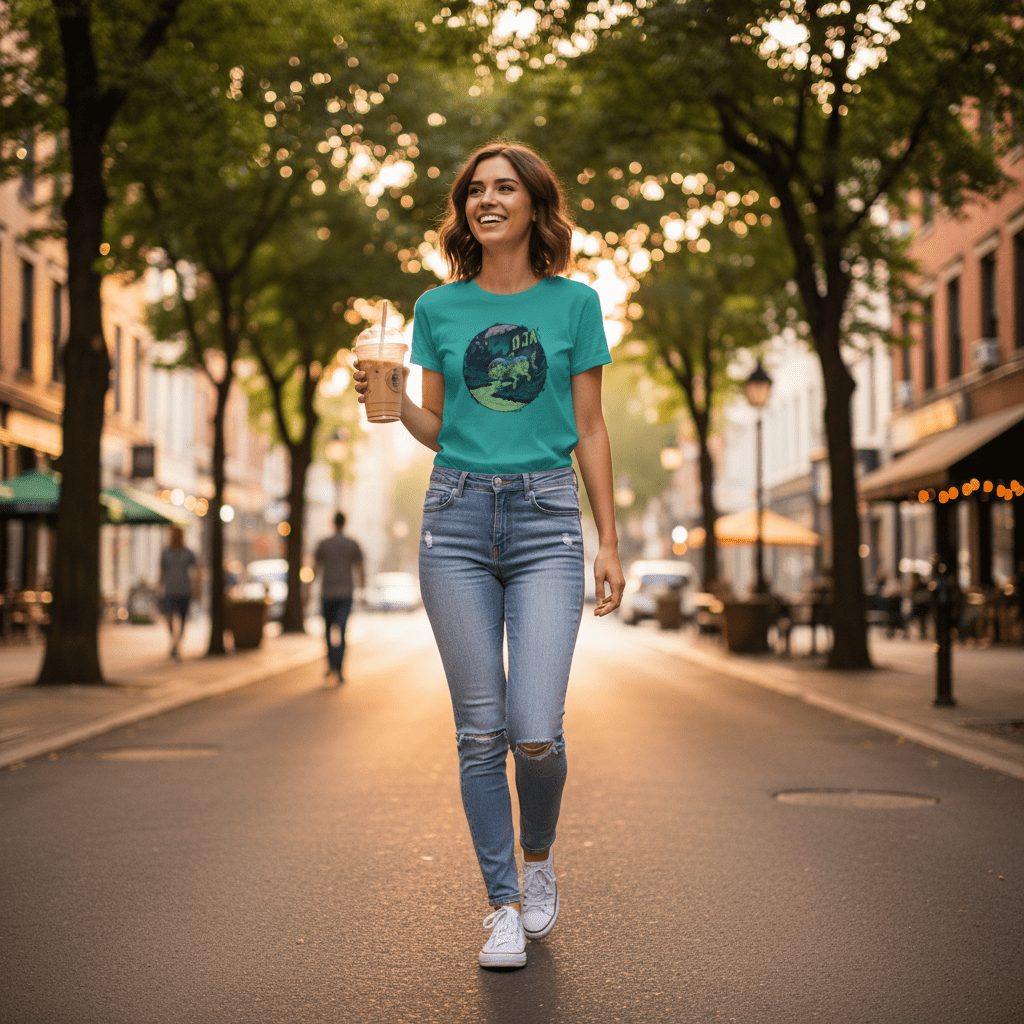 Eco - Friendly Skateboard Fish Mutant T-Shirt – Sustainable Organic Cotton Tee - O.J.A BOARD