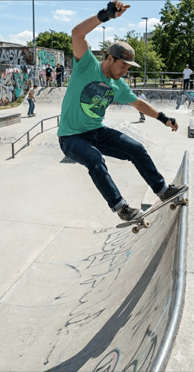 Eco - Friendly Skateboard Fish Mutant T-Shirt – Sustainable Organic Cotton Tee - O.J.A BOARD