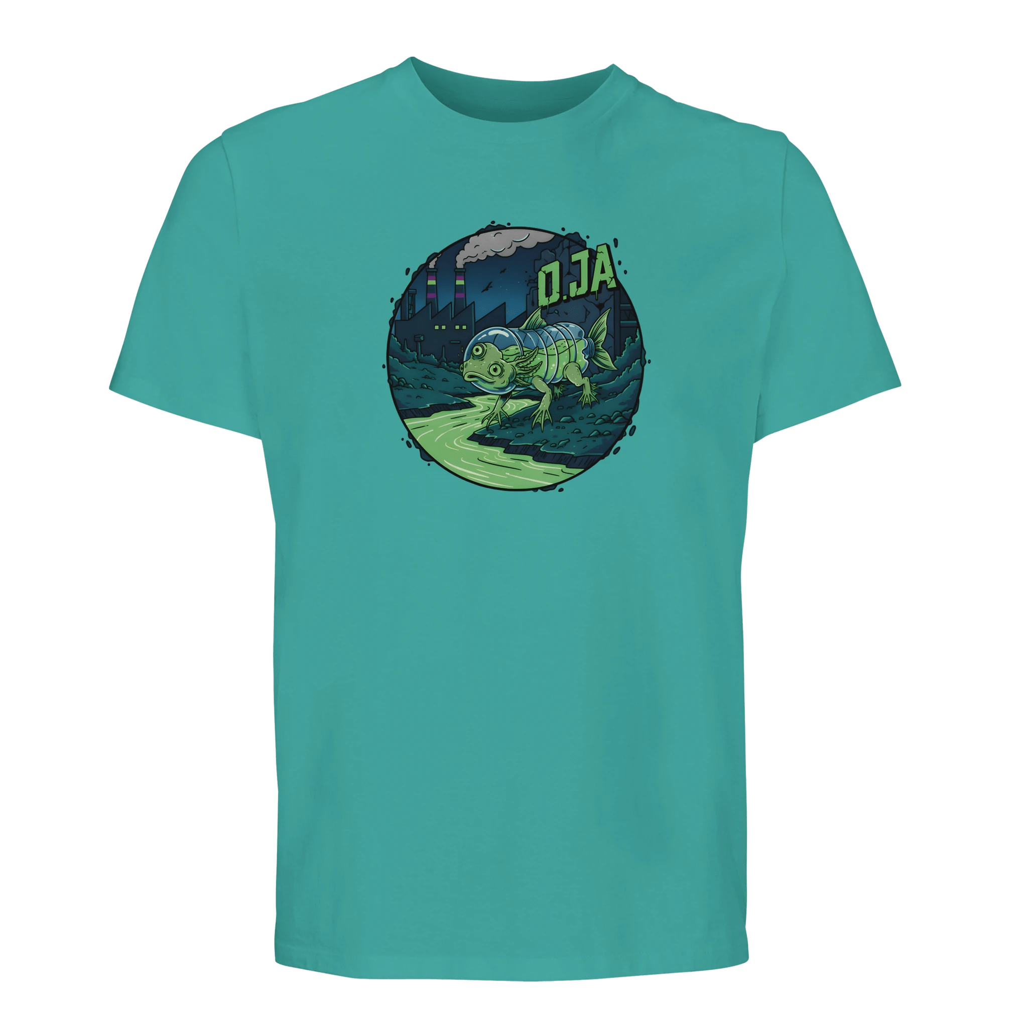 Eco - Friendly Skateboard Fish Mutant T-Shirt – Sustainable Organic Cotton Tee - O.J.A BOARD
