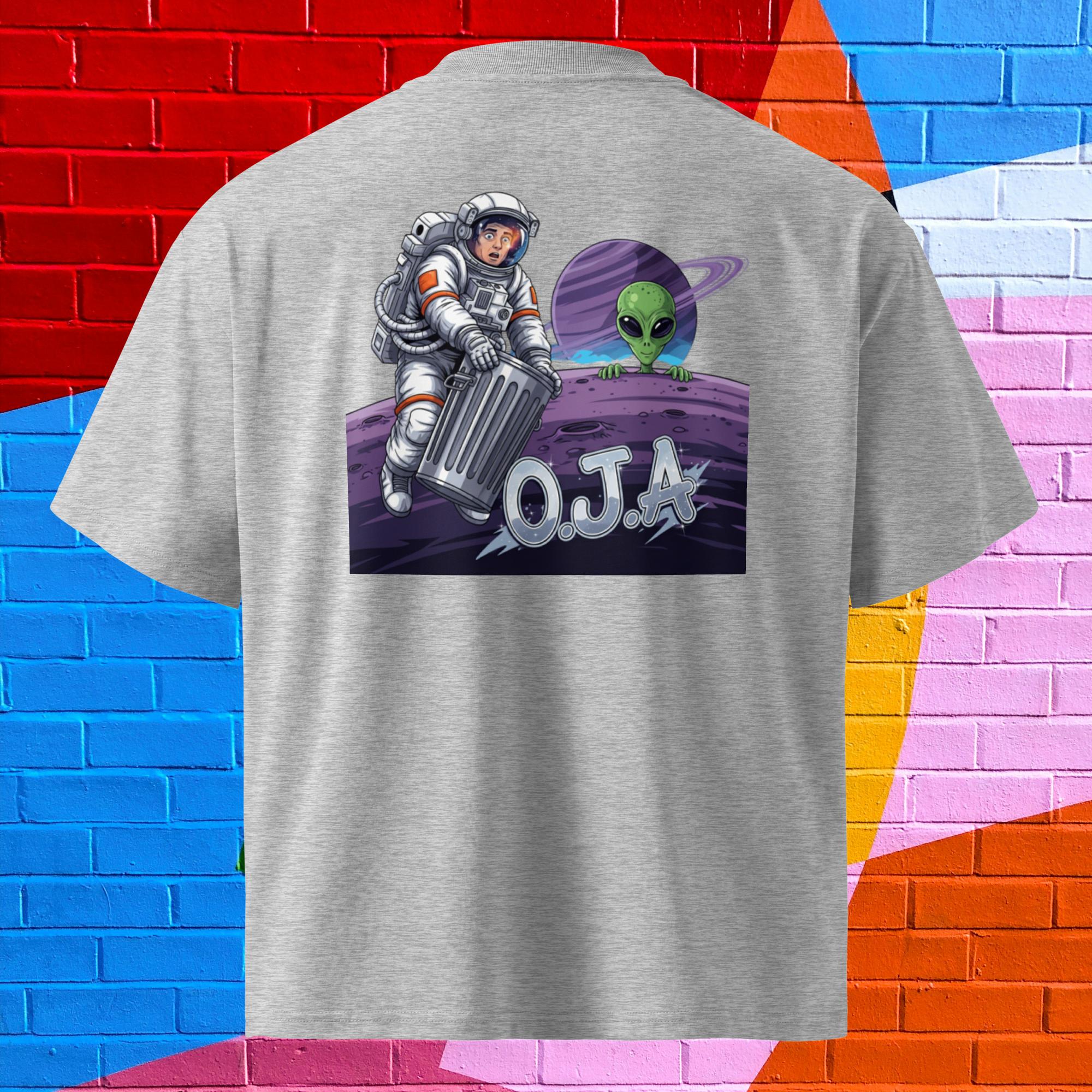 Camiseta Masculina orgânica oversized Perdido no Espaço - O.J.A BOARD