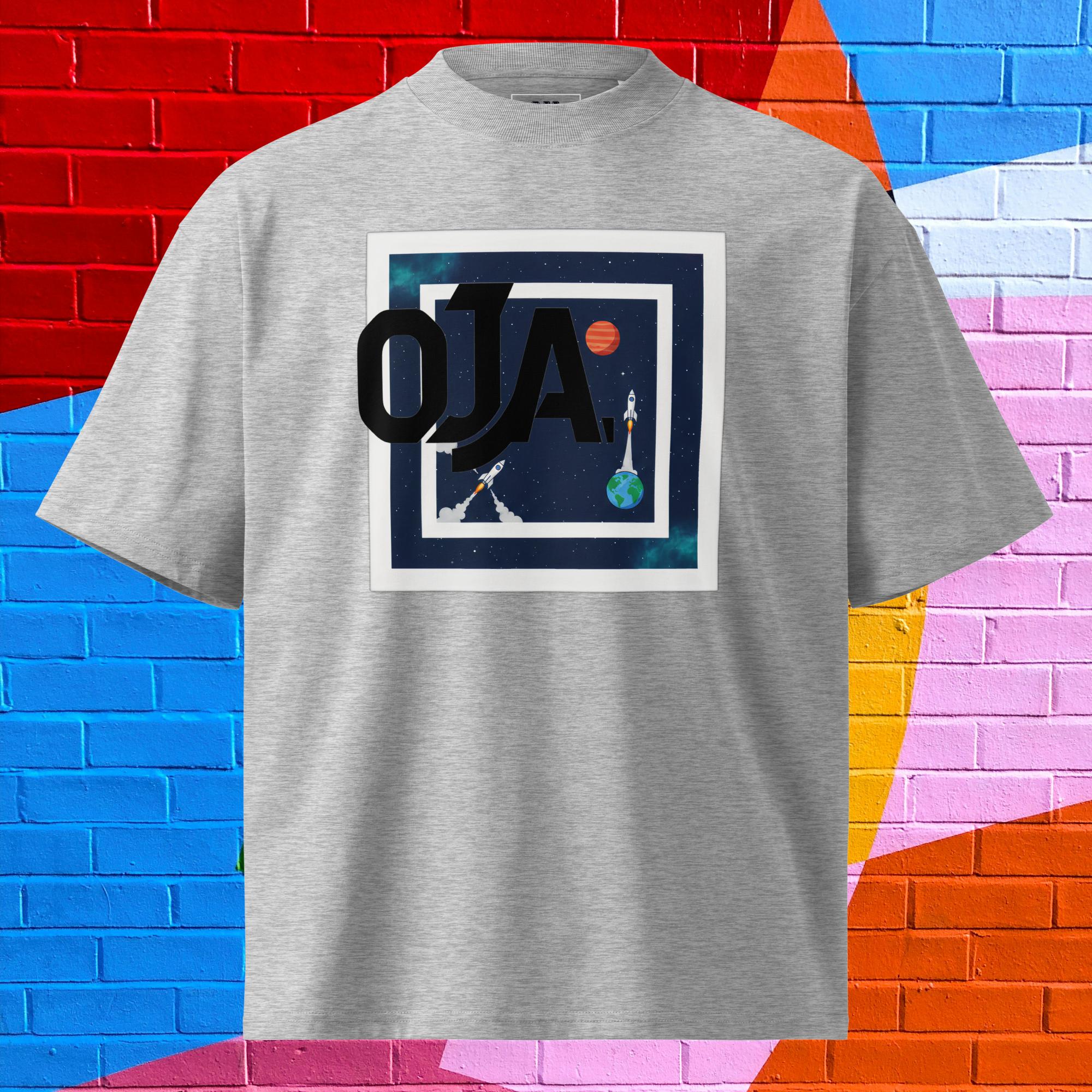 T-shirt Unisex orgânico oversized O.J.A Space - O.J.A BOARD