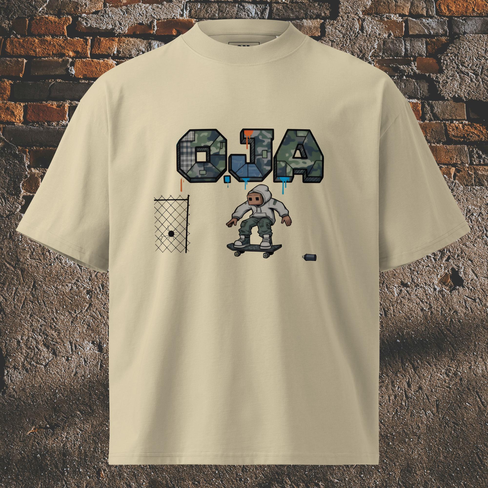 Camiseta Masculina Oversized Gola Alta Skatista - O.J.A BOARD