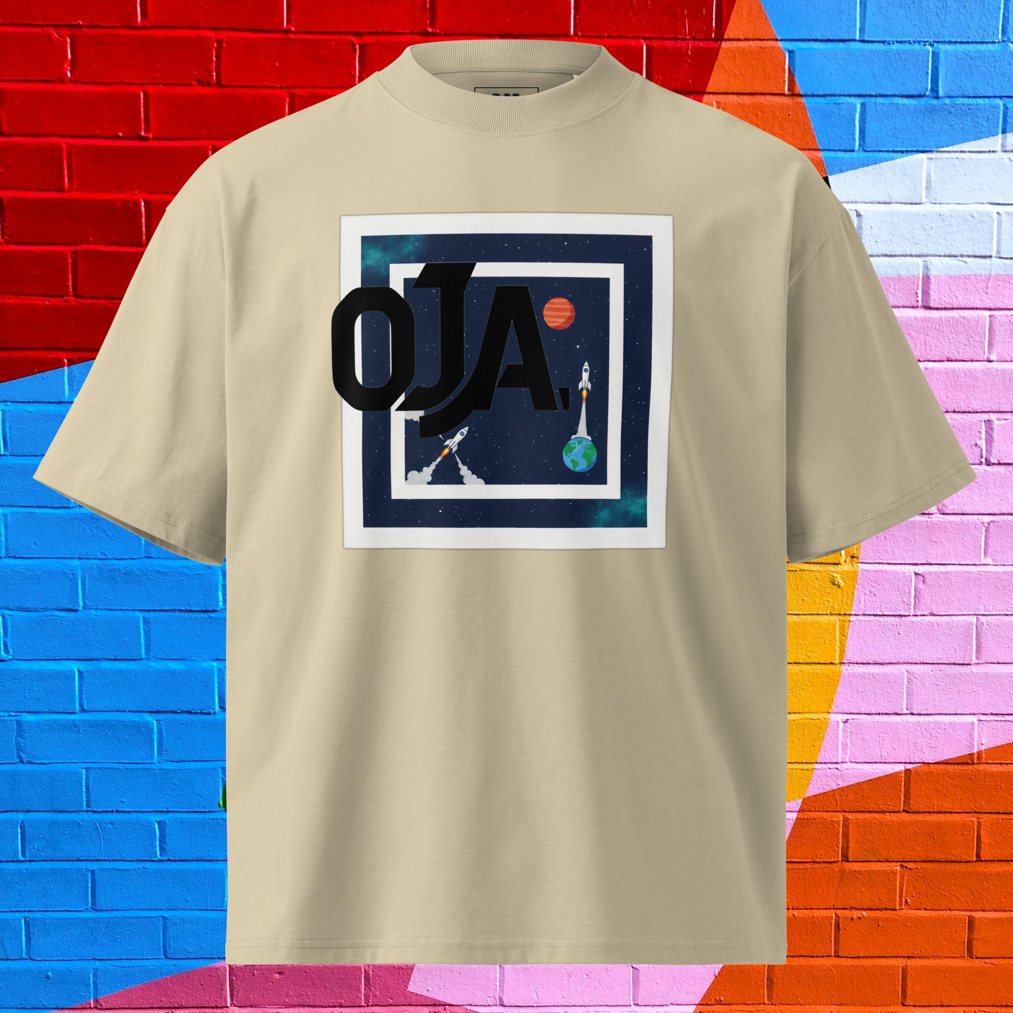 T-shirt Unisex orgânico oversized O.J.A Space - O.J.A BOARD