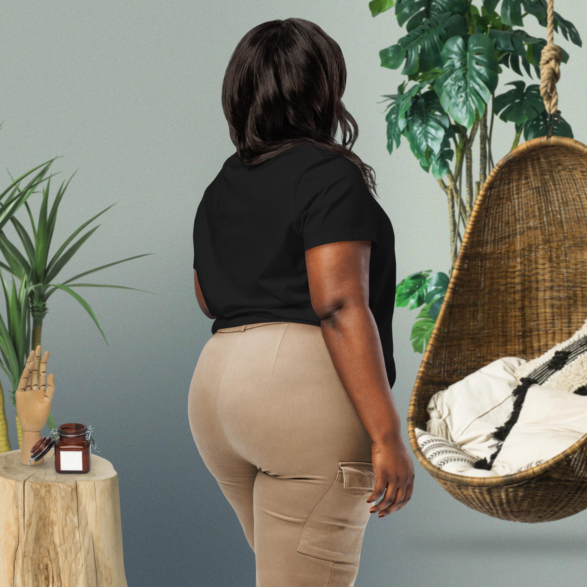 Camiseta feminina orgânica com gola canelada, conforto - O.J.A BOARD